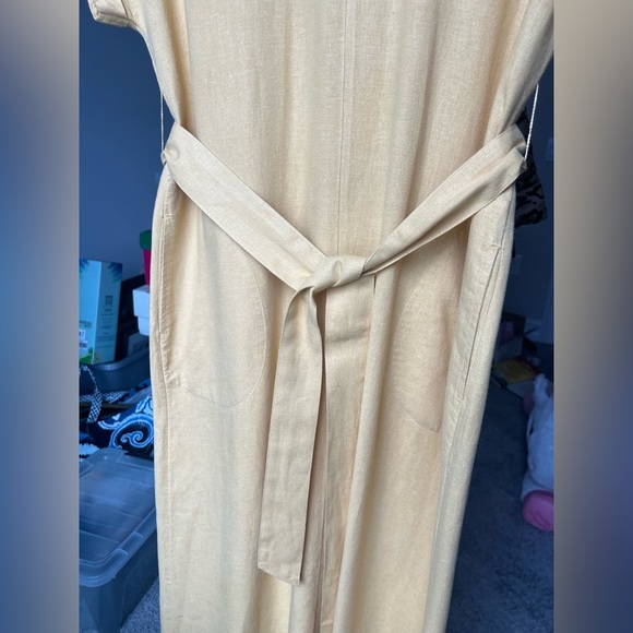 Studio Park x Leah Williams Regular Elevated Linen Dress XS - Picture 11 of 12
